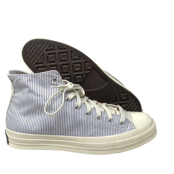 Converse Chuck 70 Retro Shoes Men's Stripes Canvas Skate High A00457C-WWSPBRBW - Picture 7 of 9